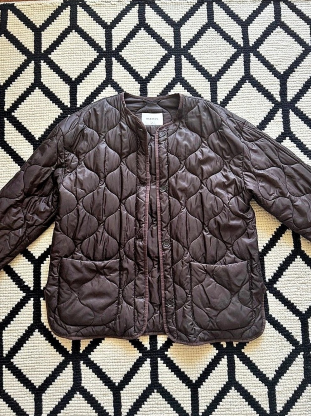 Babaton Evergreen Quilted Jacket Quilted Jacket in Brown Like New
